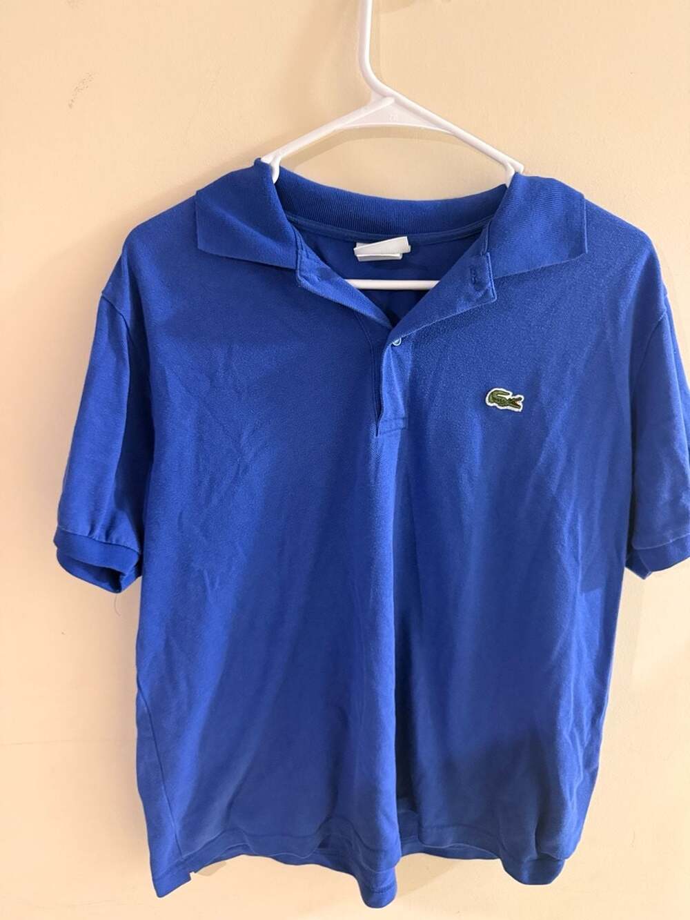 Lacoste Men's Short Sleeve Classic Fit Pique Polo Shirt Blue Size 5 (Large)